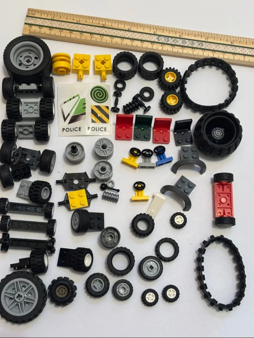 Kids Toy Vehicle Parts Mix - Black, Yellow, Red, Gray - Picture 5 of 6